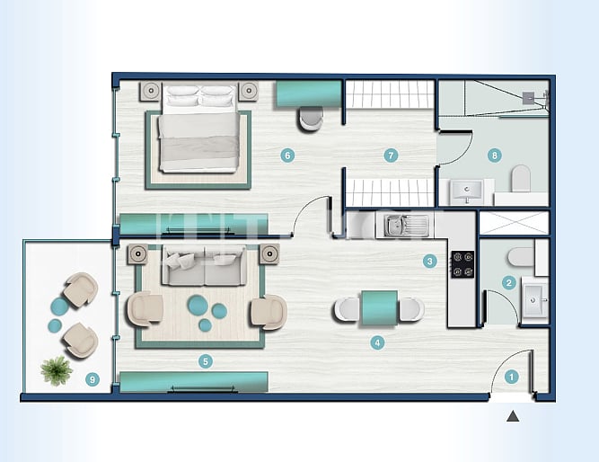 Апартаменты в Рас-эль-Хайме, ОАЭ, 45 м² - фото 16