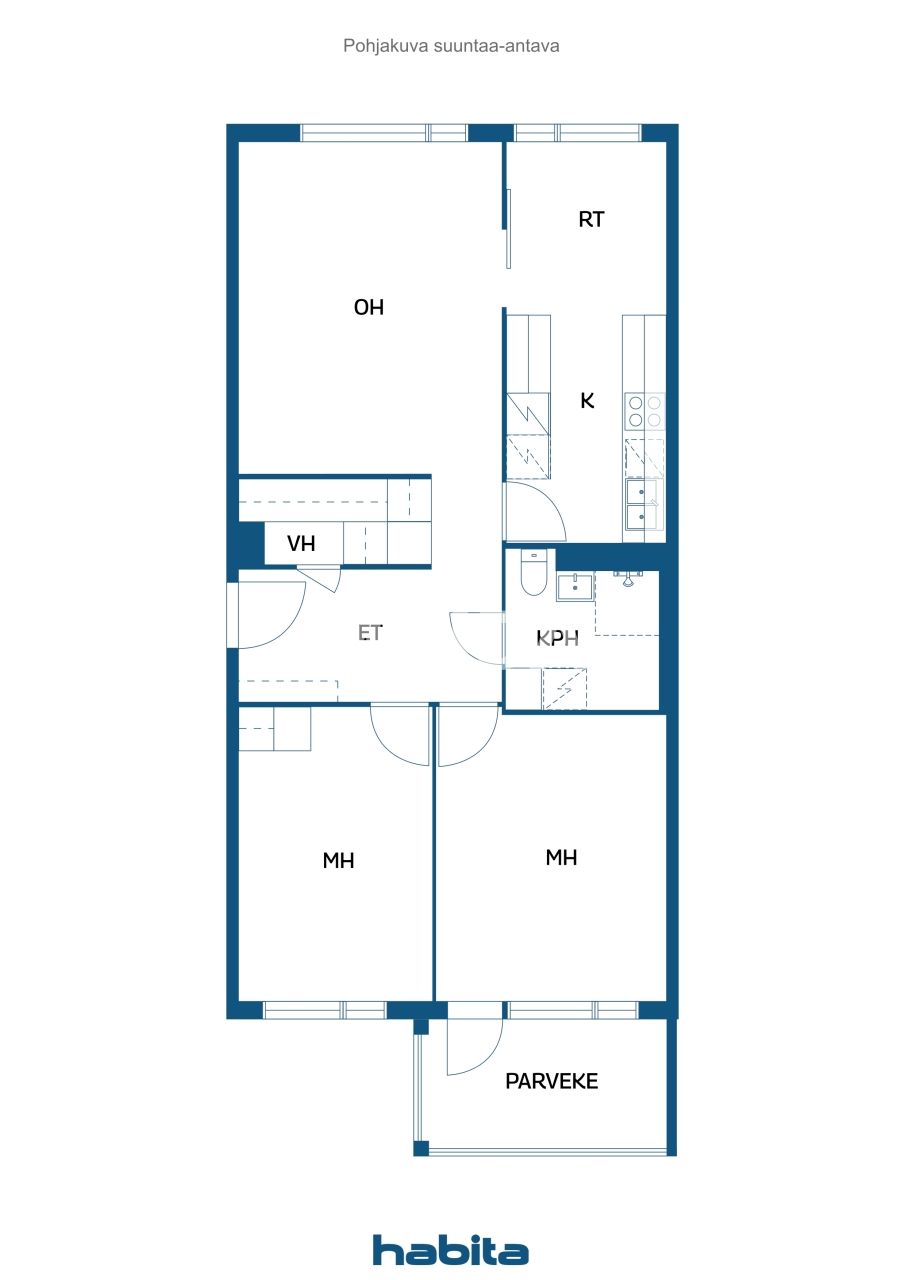 Апартаменты в Вантаа, Финляндия, 72 м² - фото 2