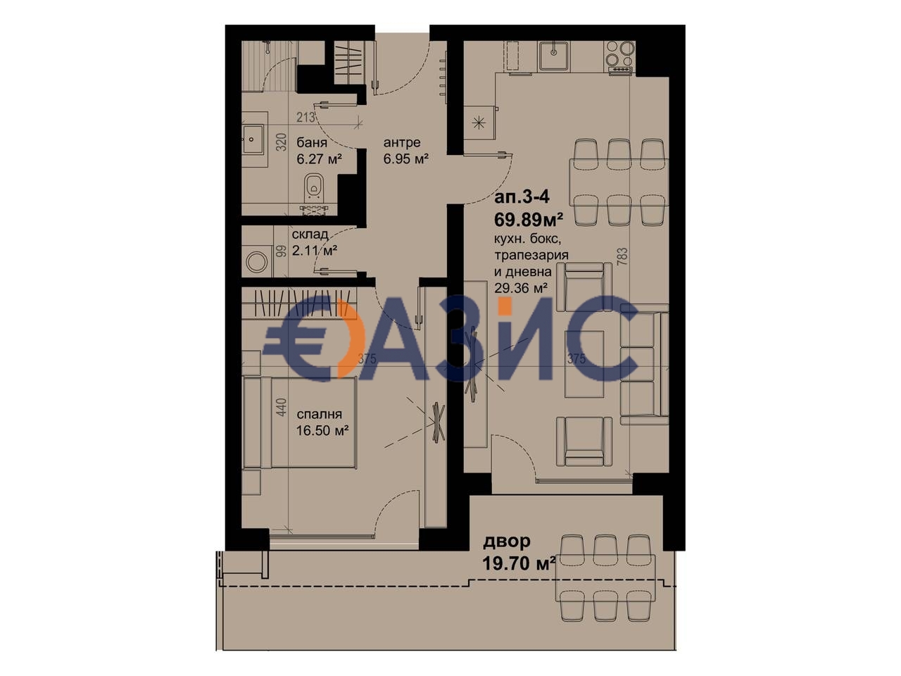 Апартаменты в Бургасе, Болгария, 73.4 м² - фото 6