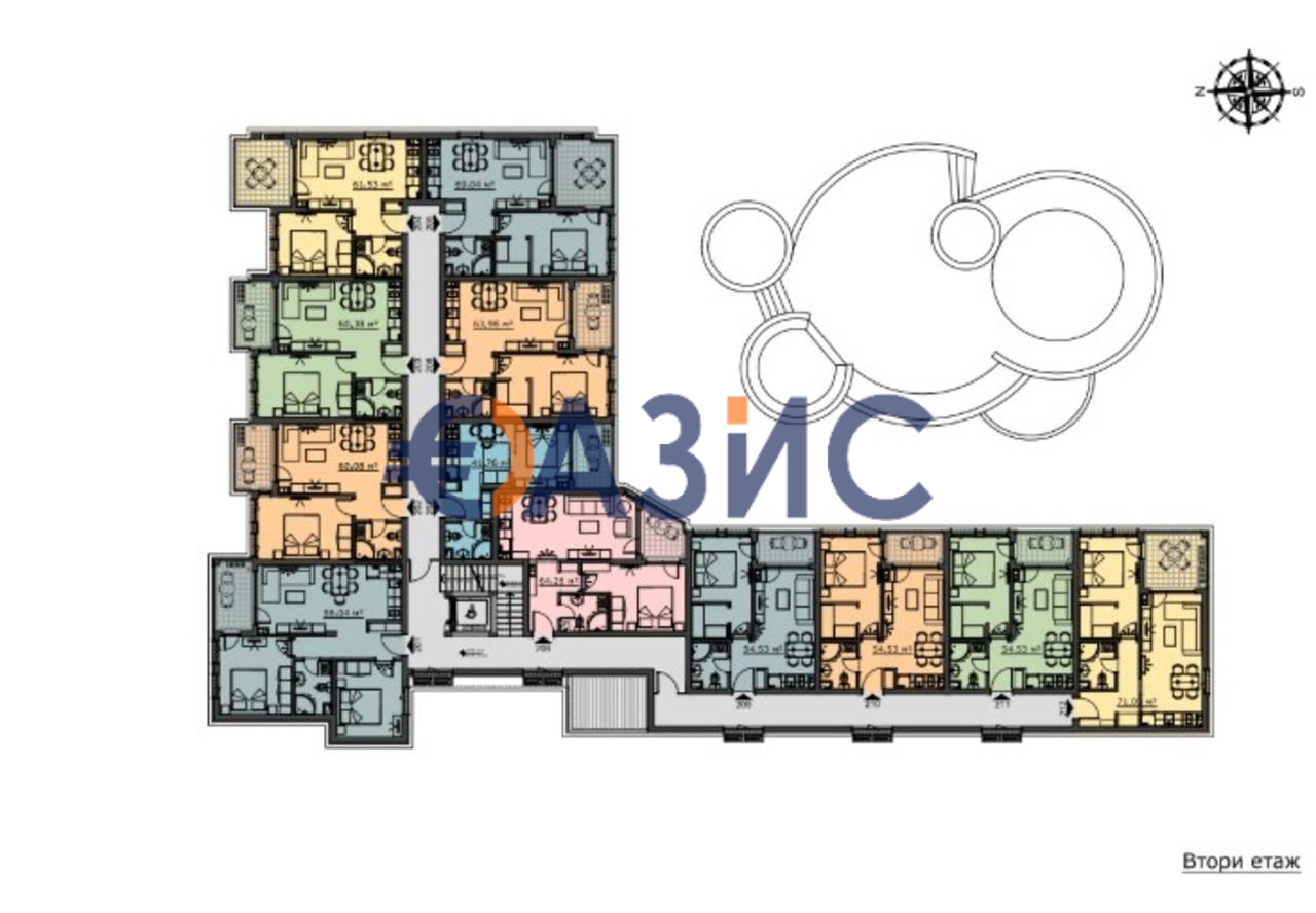 Апартаменты на Солнечном берегу, Болгария, 71.3 м² - фото 17