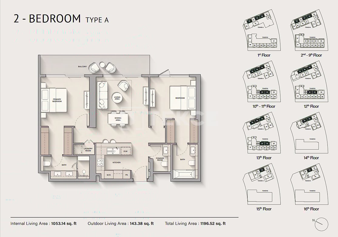 Апартаменты в Дубае, ОАЭ, 110 м² - фото 9