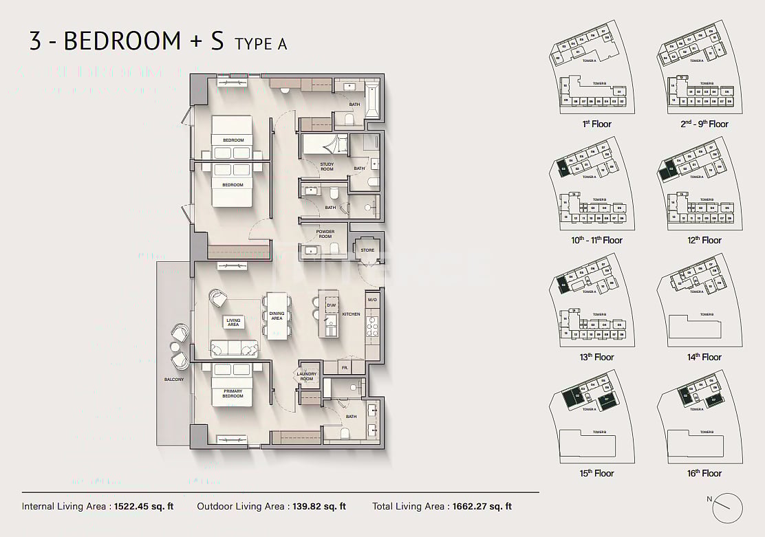 Апартаменты в Дубае, ОАЭ, 110 м² - фото 10