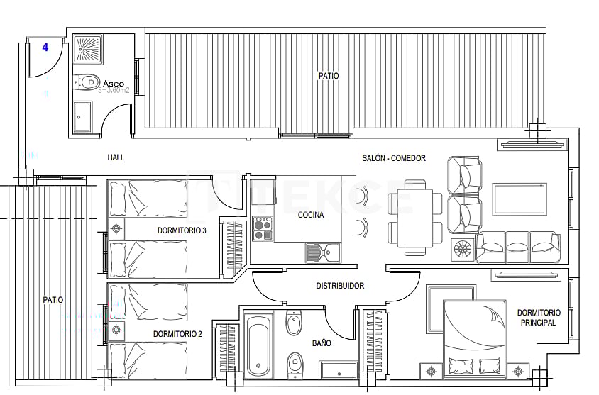 Апартаменты в Малаге, Испания, 64 м² - фото 19