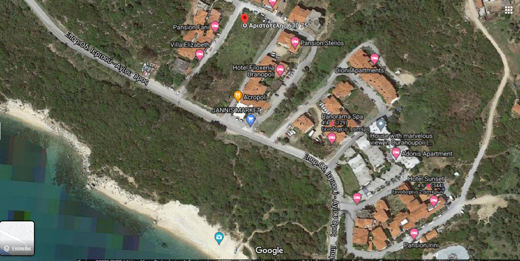 Земля на Халкидиках, Греция, 800 м² - фото 1