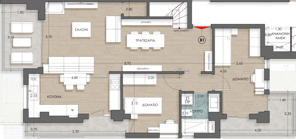 Мезонет в Салониках, Греция, 146 м² - фото 5