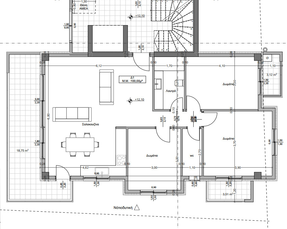 Квартира в Салониках, Греция, 130 м² - фото 5
