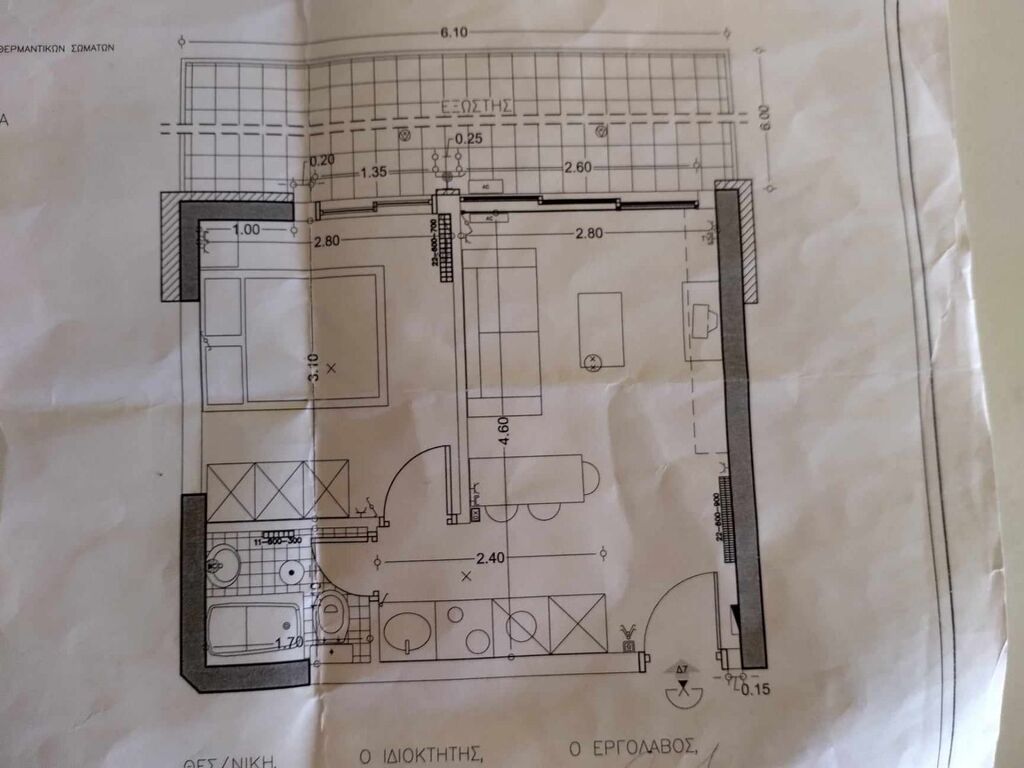 Квартира в Салониках, Греция, 38 м² - фото 6