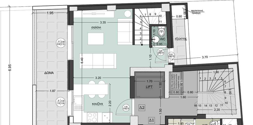 Мезонет в Салониках, Греция, 105 м² - фото 6