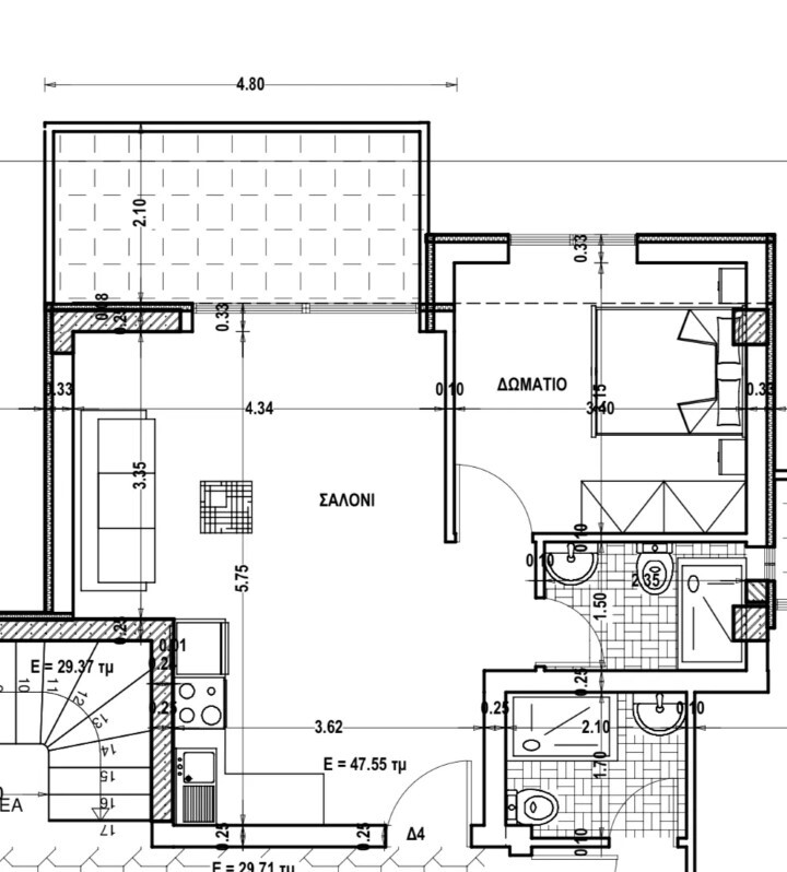 Квартира в Салониках, Греция, 58 м² - фото 9