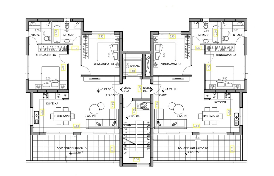 Апартаменты в Пафосе, Кипр, 102 м² - фото 14