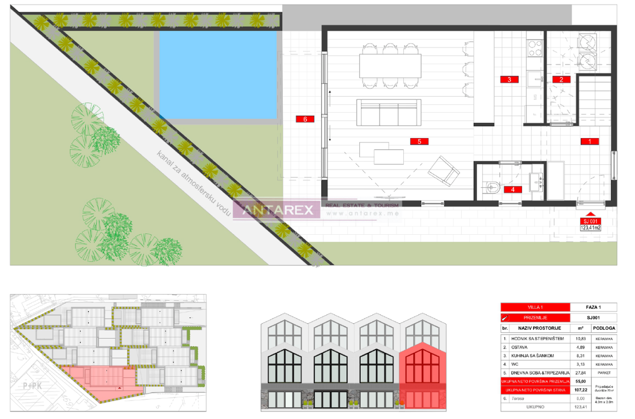 Вилла в Тивате, Черногория, 123 м² - фото 14