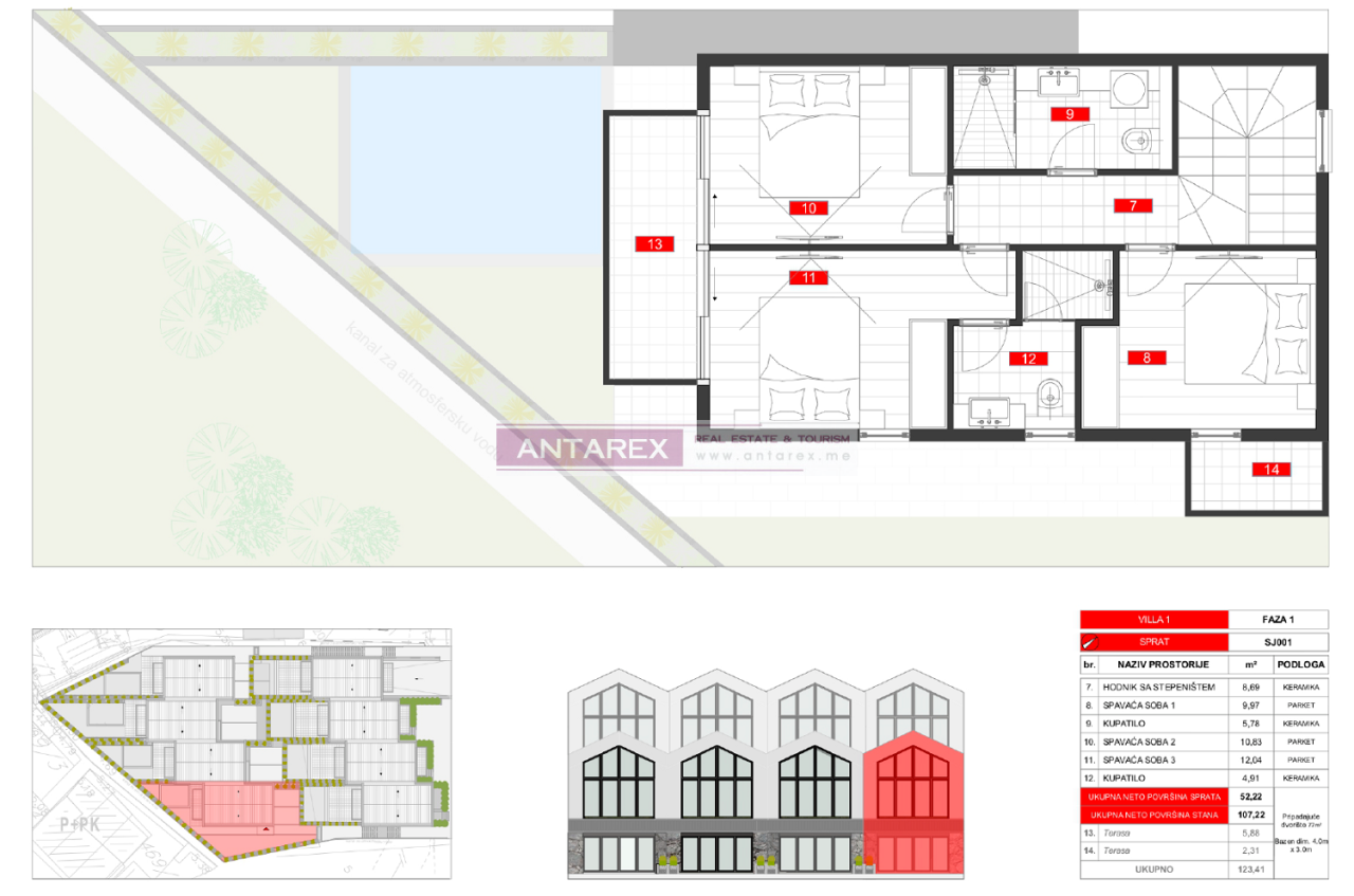 Вилла в Тивате, Черногория, 123 м² - фото 15