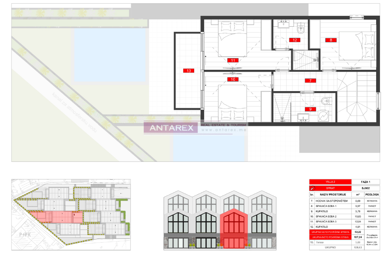 Вилла в Тивате, Черногория, 123 м² - фото 17