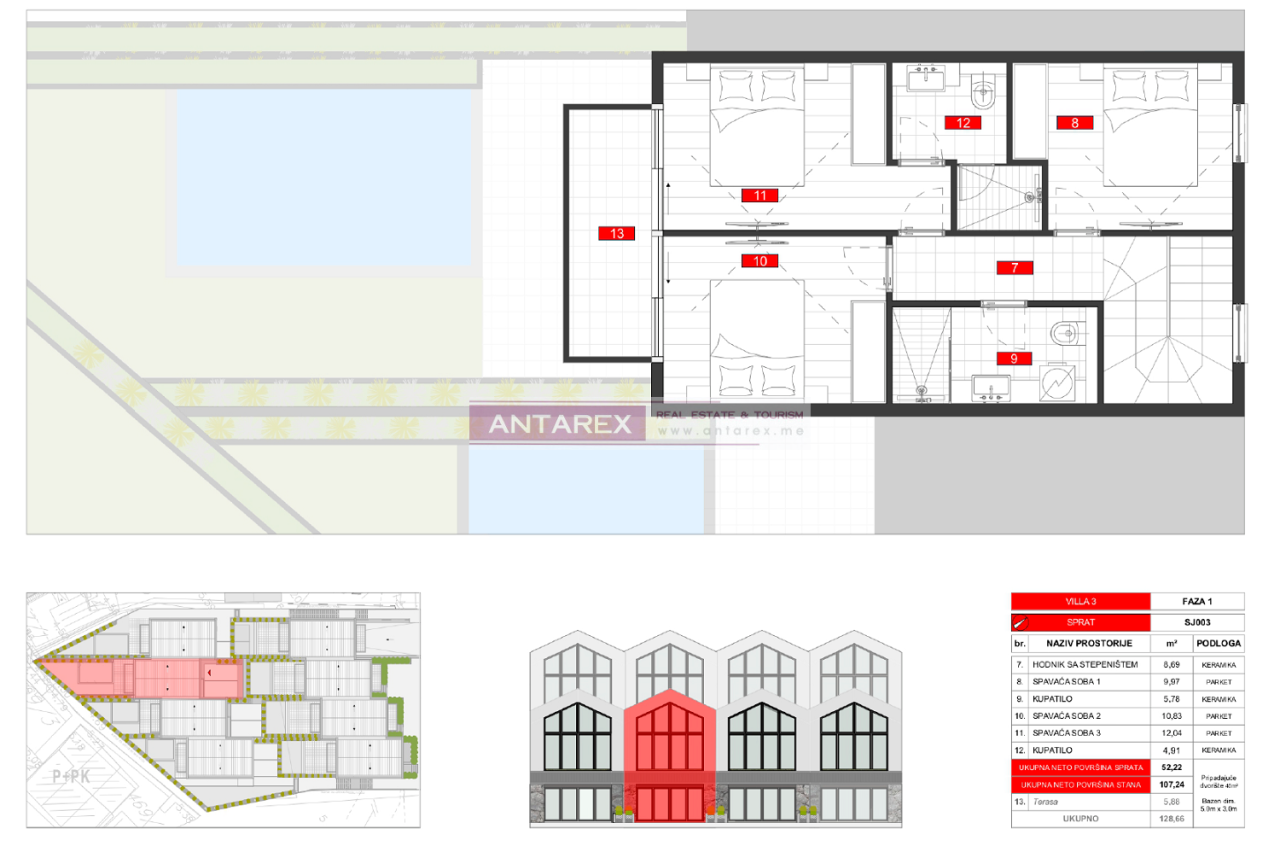 Вилла в Тивате, Черногория, 123 м² - фото 19