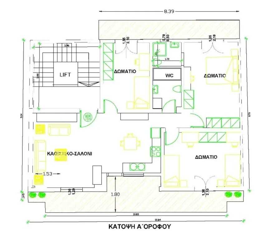Квартира в Олимпиаки-Акти, Греция, 124 м² - фото 19