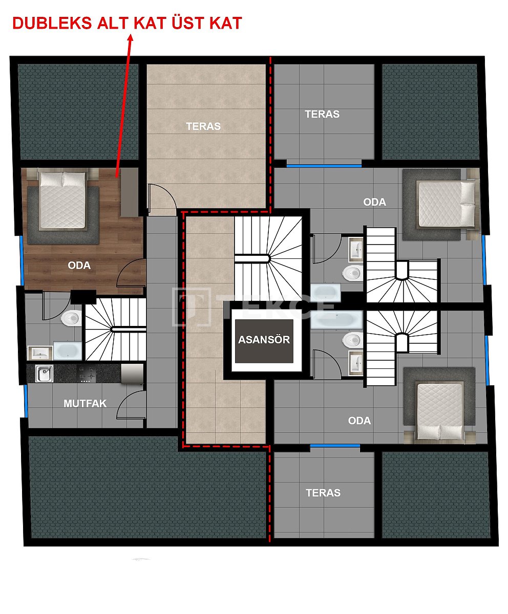 Пентхаус в Анталии, Турция, 220 м² - фото 12