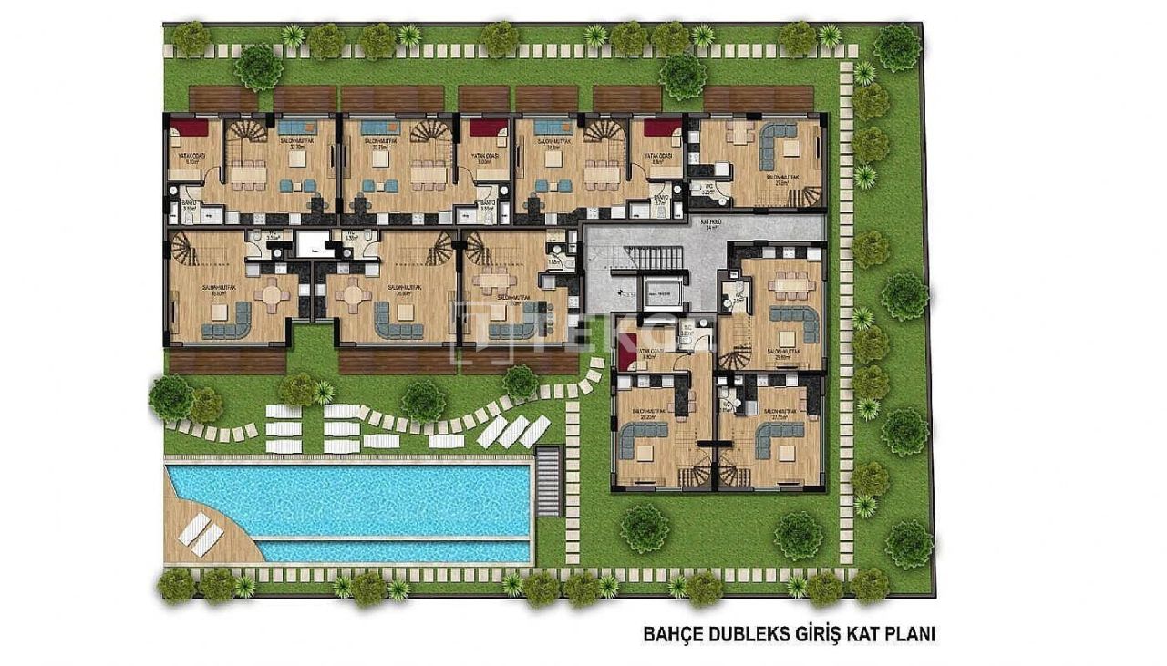 Апартаменты в Анталии, Турция, 85 м² - фото 19