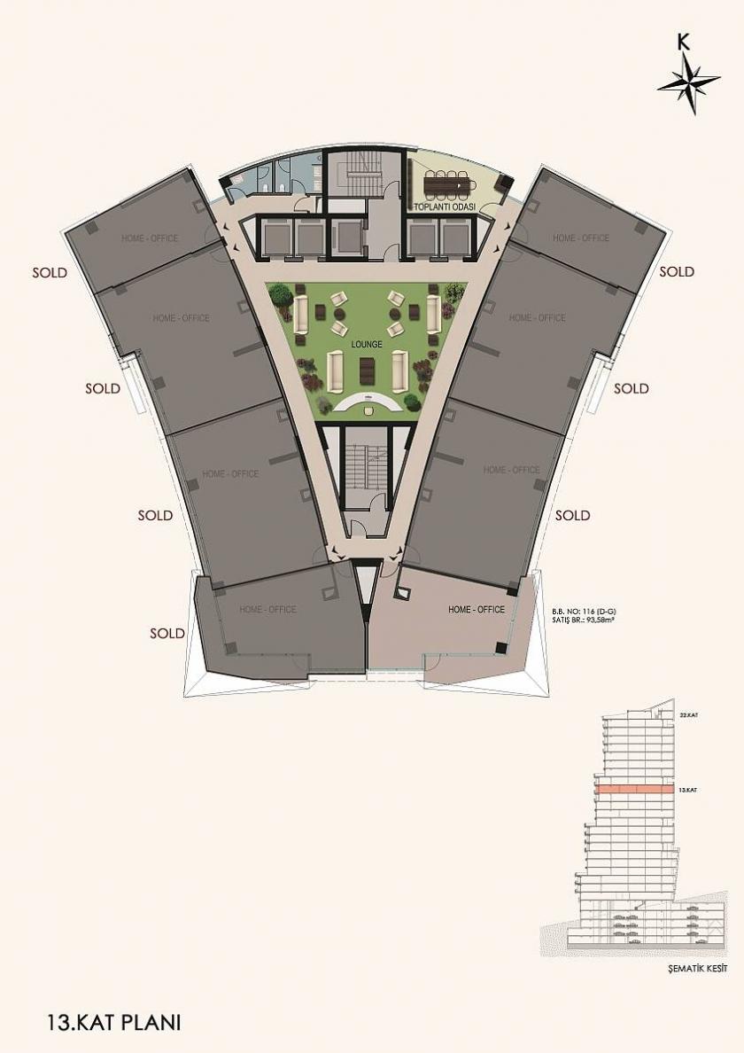 Квартира в Стамбуле, Турция, 81 м² - фото 13