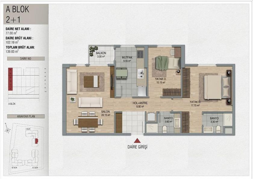 Квартира в Пендике, Турция, 81 м² - фото 13