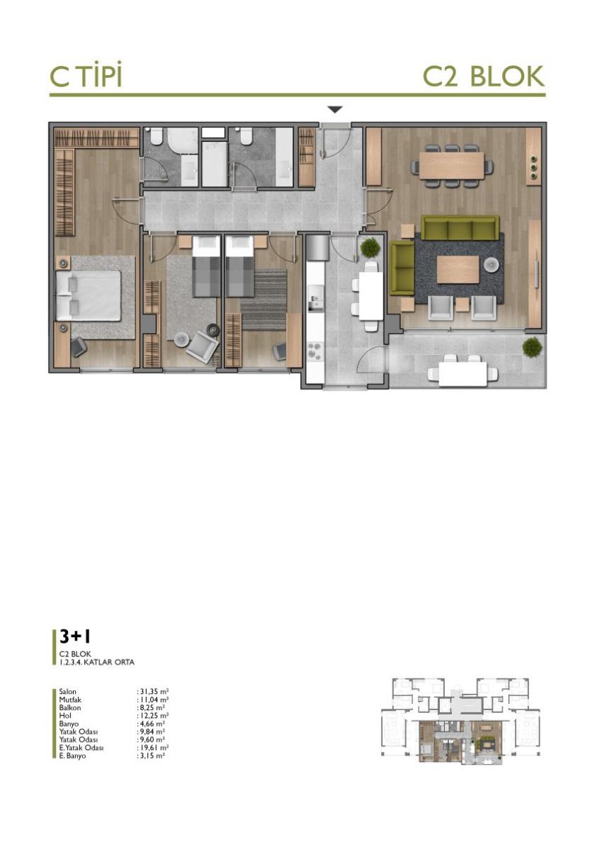 Квартира в Башакшехире, Турция, 165 м² - фото 9
