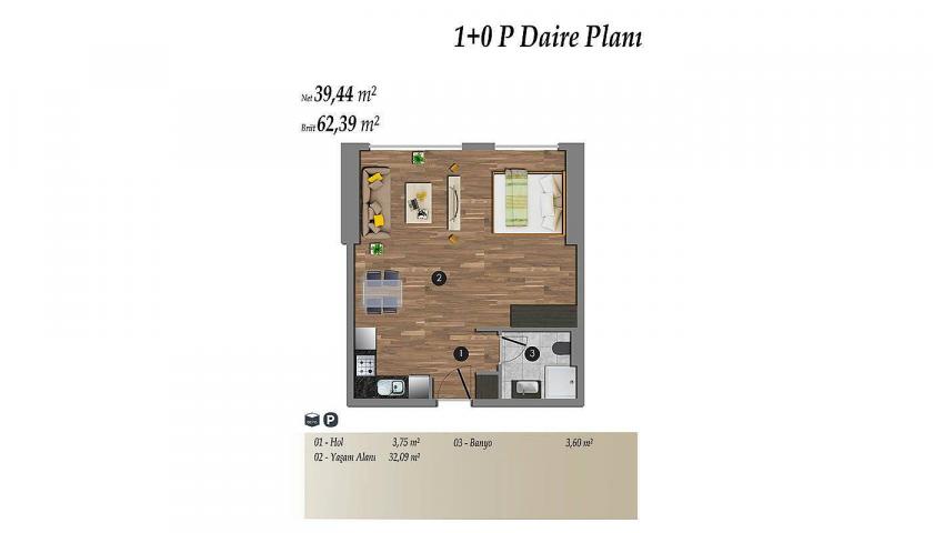 Квартира в Стамбуле, Турция, 100 м² - фото 16