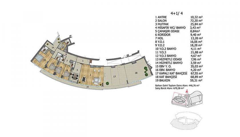 Квартира в Башакшехире, Турция, 154 м² - фото 16