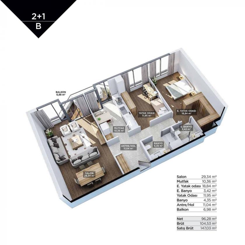 Квартира в Стамбуле, Турция, 242 м² - фото 16