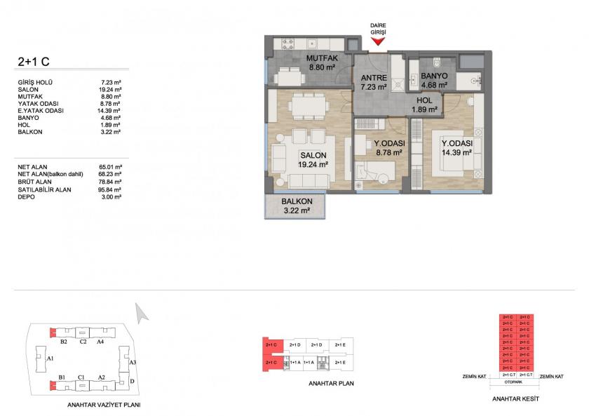 Квартира в Башакшехире, Турция, 90 м² - фото 16