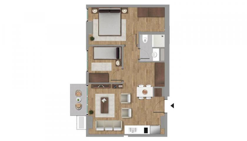 Квартира в Стамбуле, Турция, 51 м² - фото 17