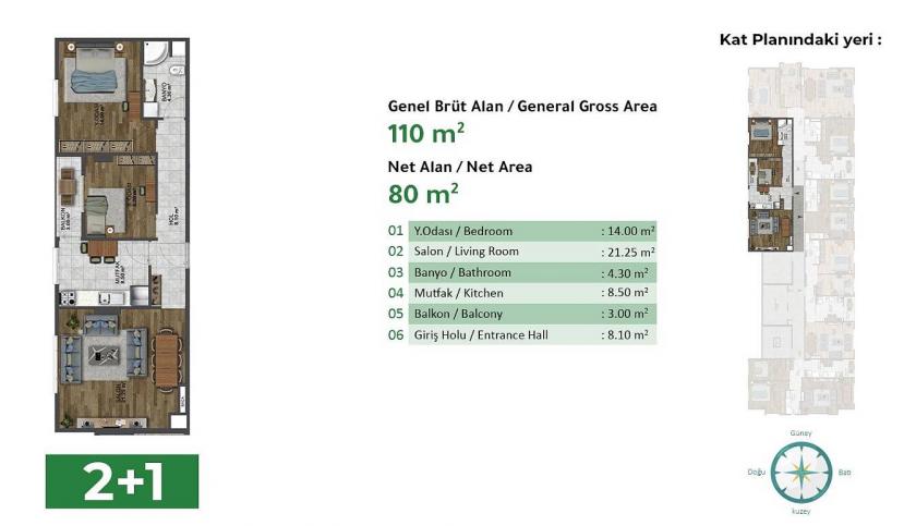 Квартира в Стамбуле, Турция, 97 м² - фото 17