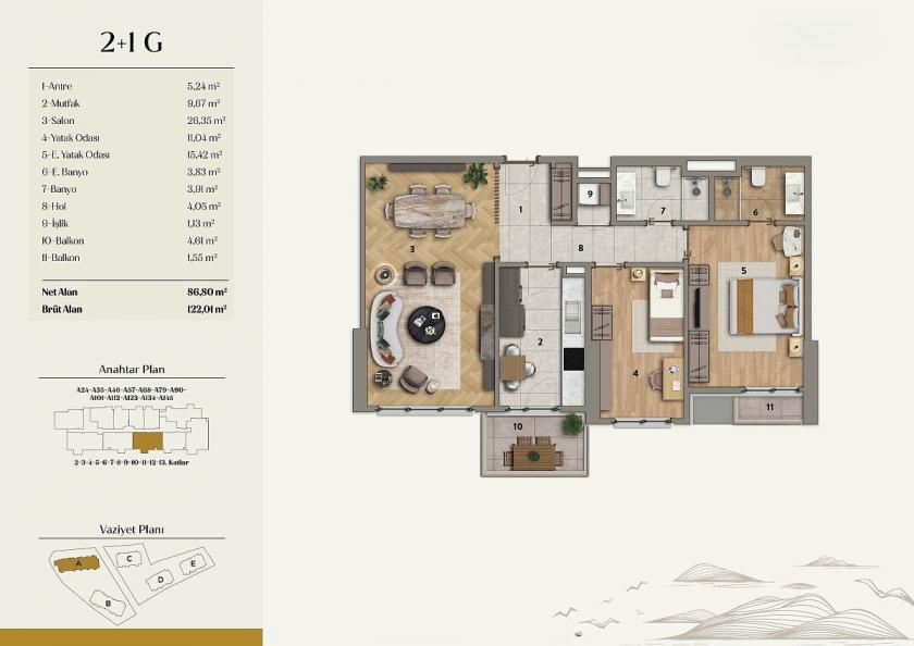 Квартира в Малтепе, Турция, 87 м² - фото 15