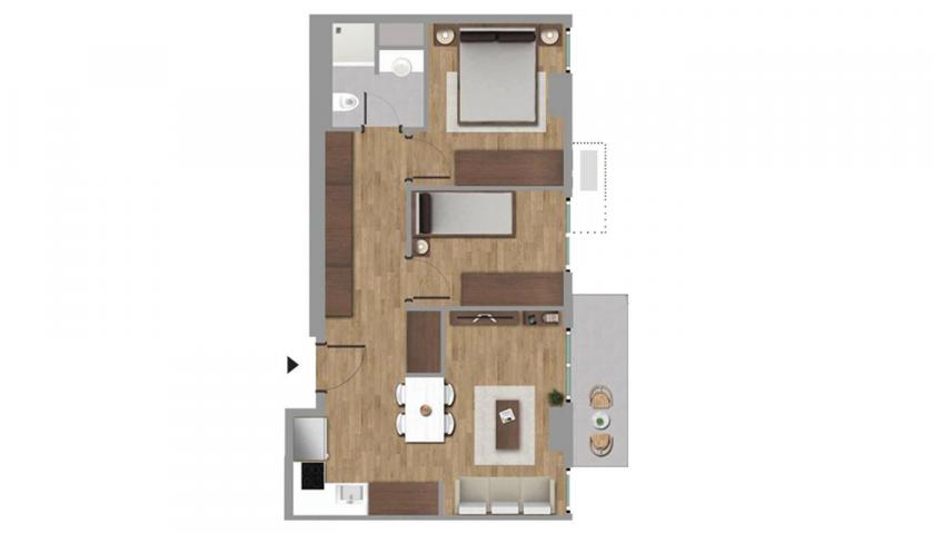 Квартира в Стамбуле, Турция, 51 м² - фото 19