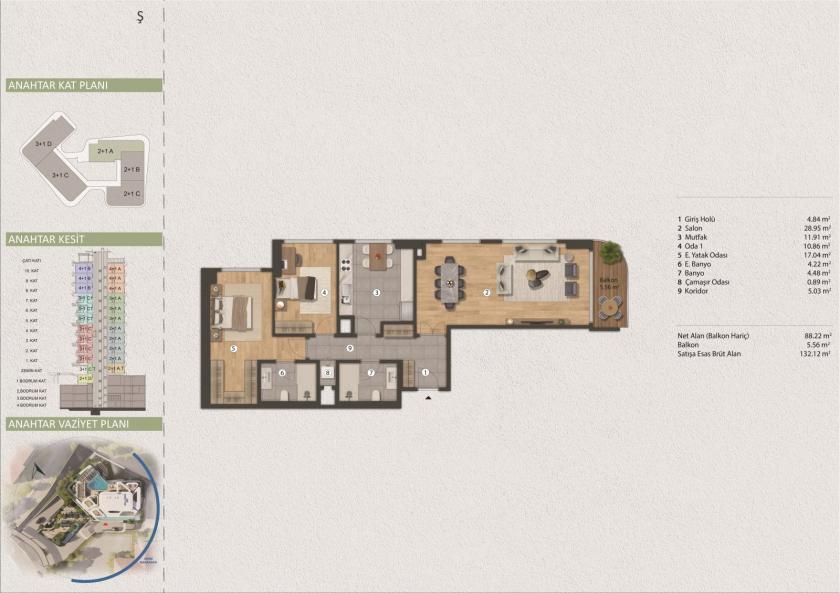 Квартира в Стамбуле, Турция, 165 м² - фото 15