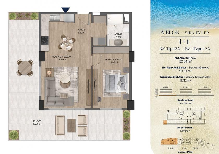 Квартира в Стамбуле, Турция, 60 м² - фото 19