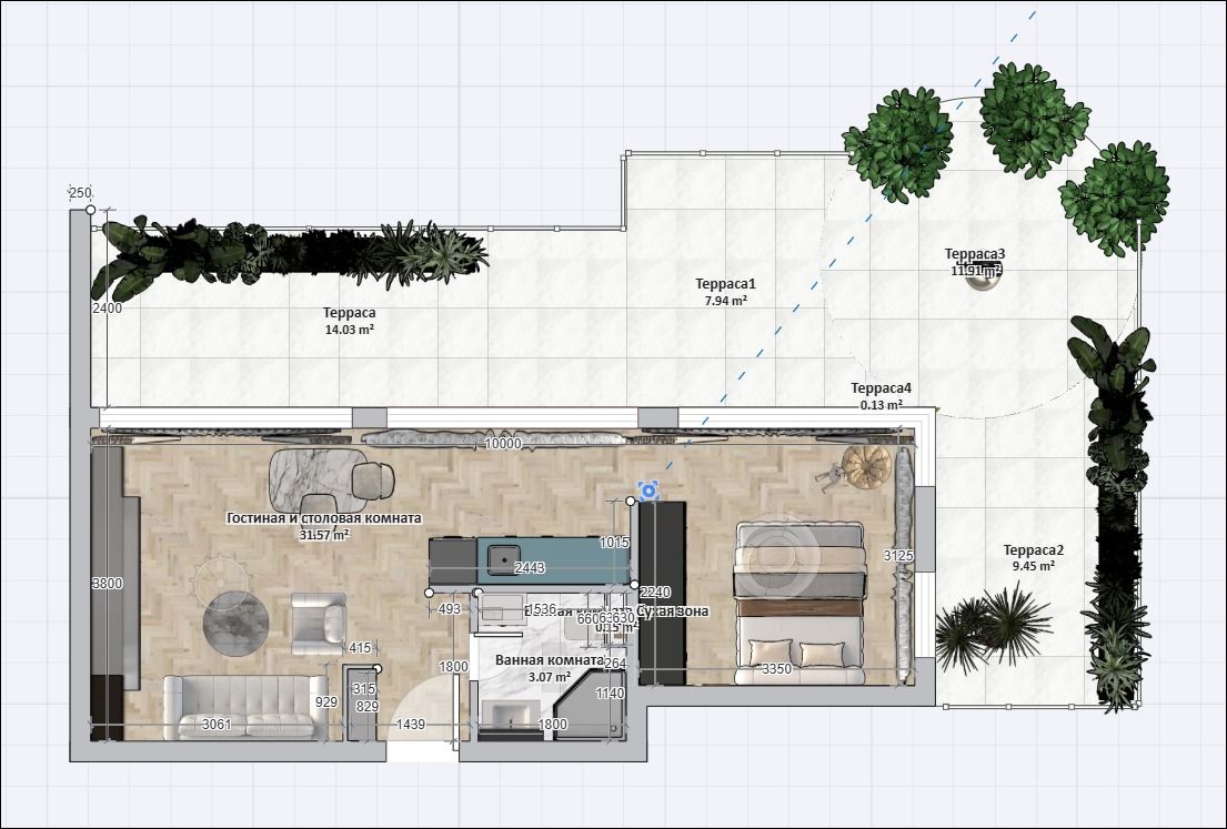 Квартира на Солнечном берегу, Болгария, 93.8 м² - фото 4
