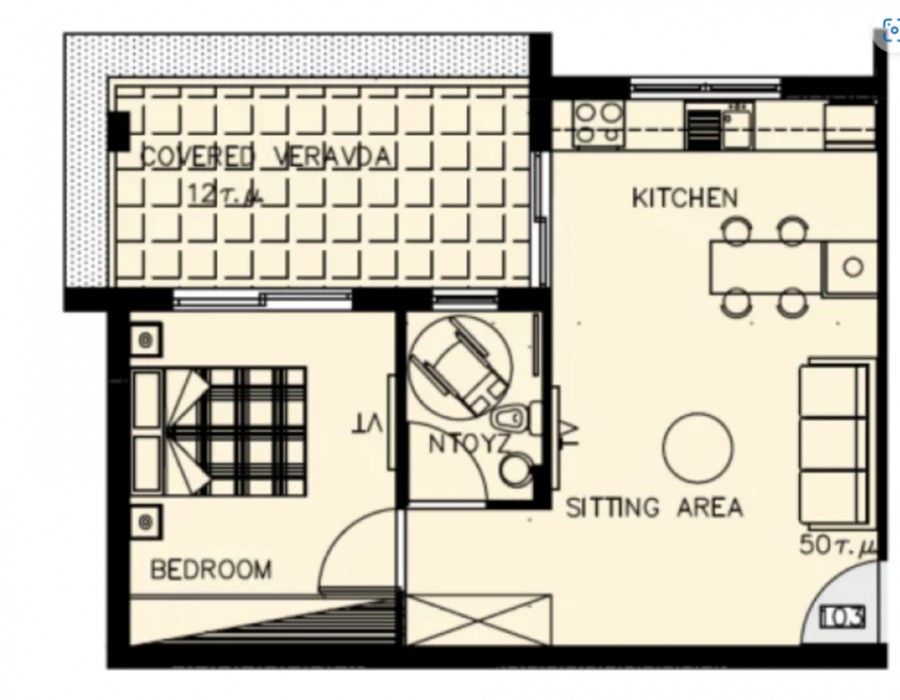 Апартаменты в Лимасоле, Кипр, 62 м² - фото 13