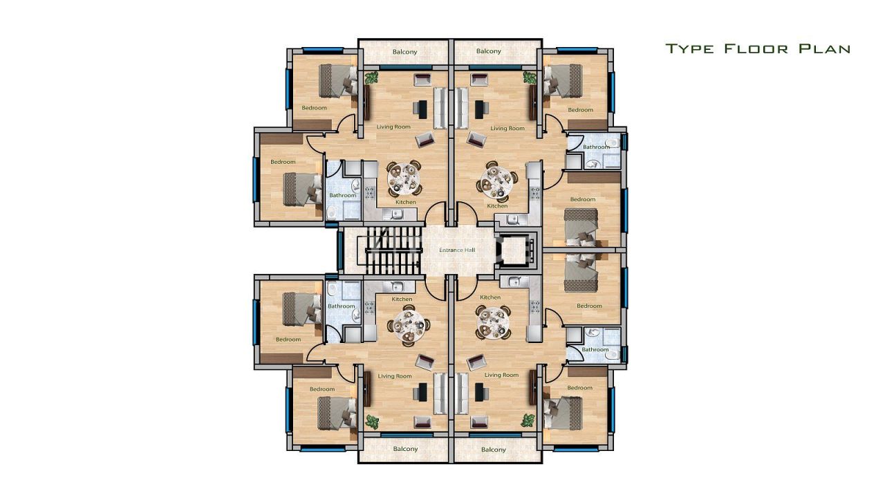 Апартаменты в Газимагусе, Кипр, 290 м² - фото 12