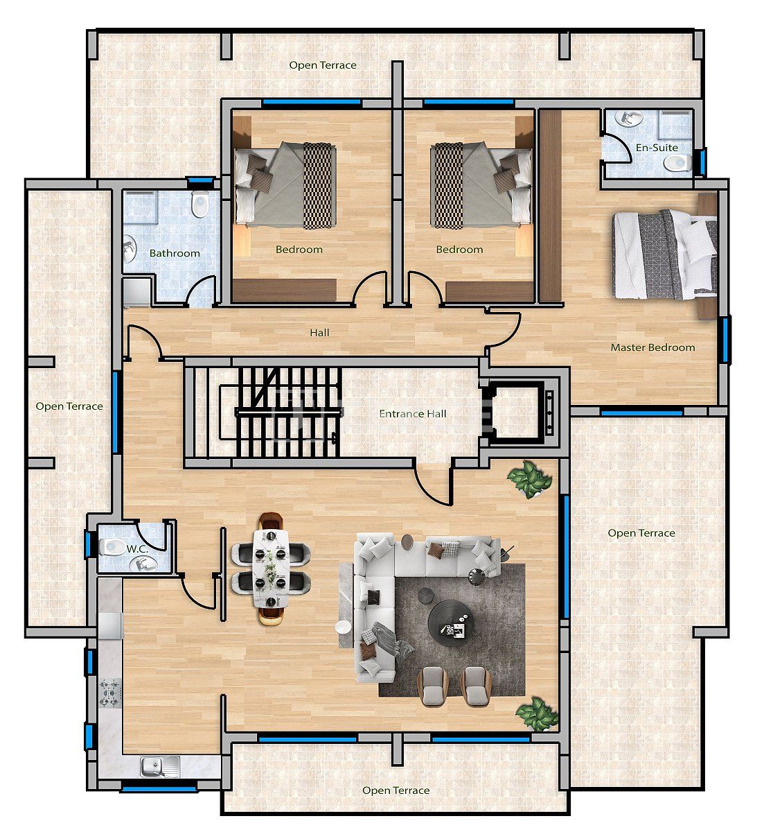 Апартаменты в Газимагусе, Кипр, 290 м² - фото 13