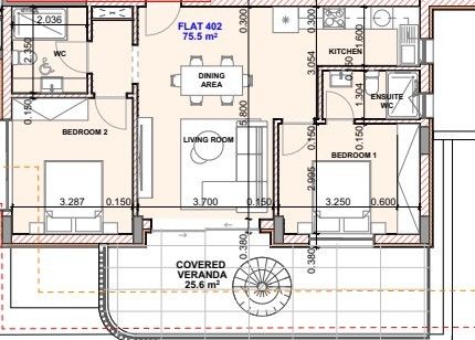 Пентхаус в Ларнаке, Кипр, 69 м² - фото 10