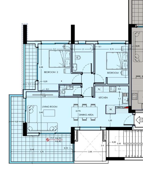 Апартаменты в Лимасоле, Кипр, 120 м² - фото 12