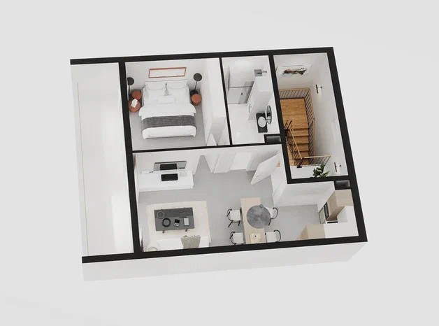 Апартаменты в Тивате, Черногория, 56.84 м² - фото 7