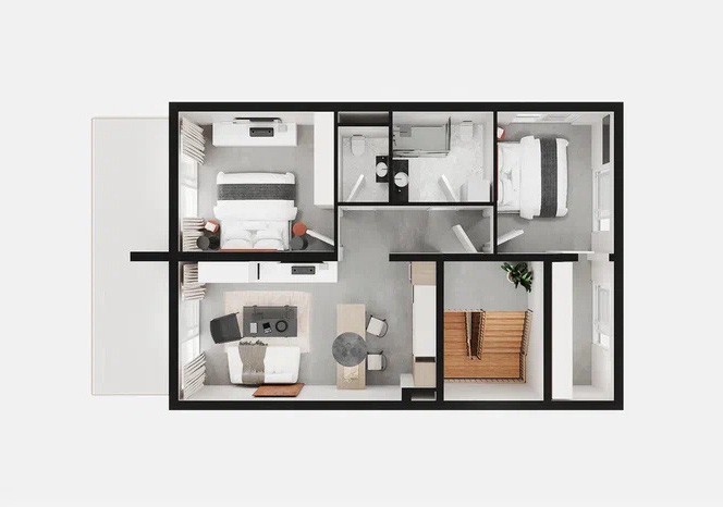 Апартаменты в Тивате, Черногория, 86.23 м² - фото 8