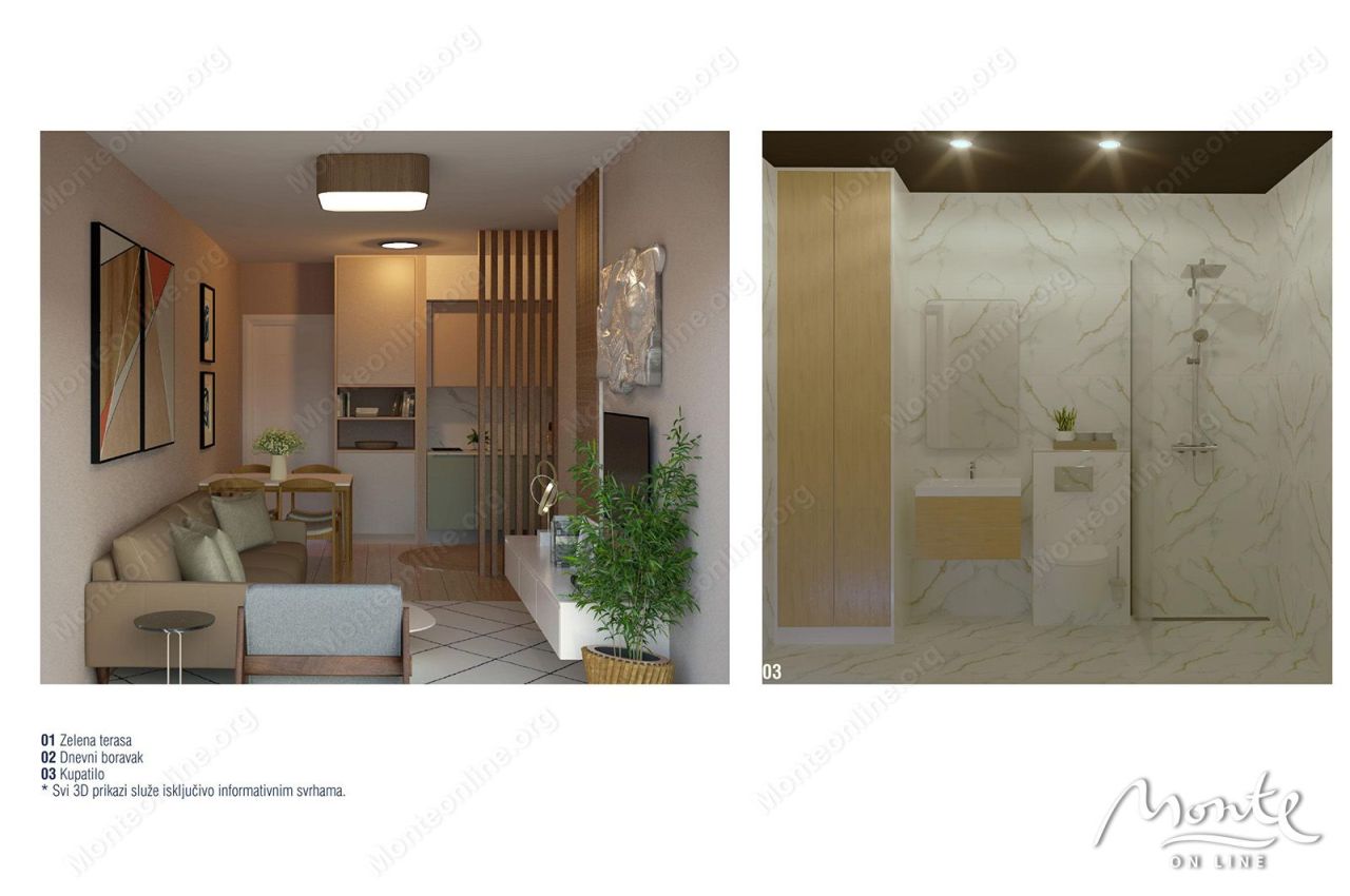 Апартаменты в Тивате, Черногория, 63 м² - фото 12