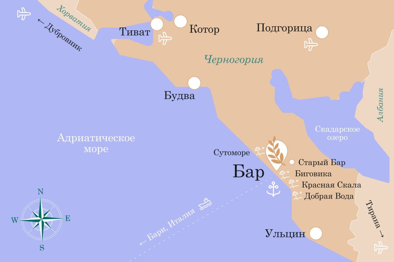 Апартаменты в Баре, Черногория, 42 м² - фото 12