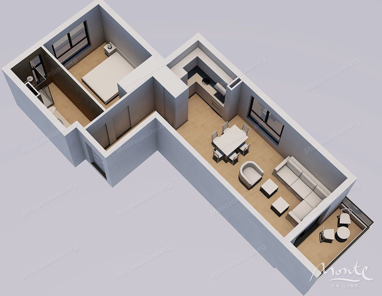 Апартаменты в Каваче, Черногория, 47 м² - фото 14