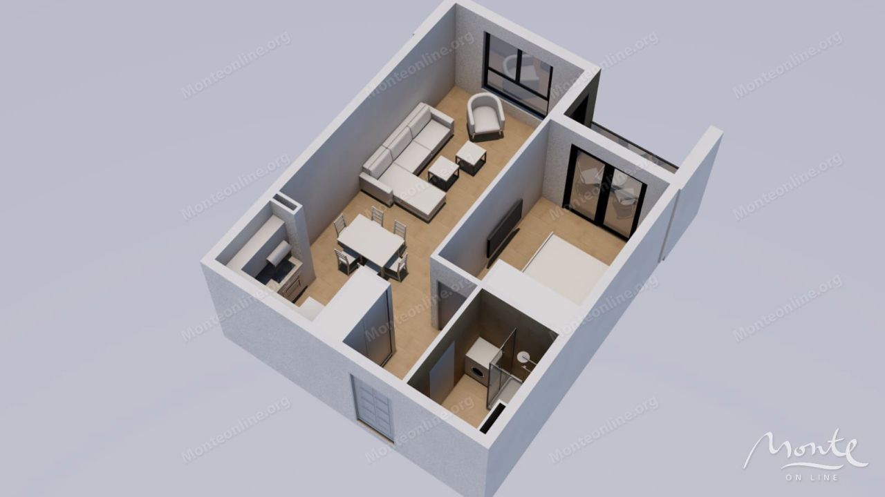 Апартаменты в Каваче, Черногория, 47 м² - фото 15