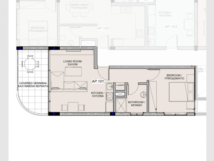 Апартаменты в Лимасоле, Кипр, 60 м² - фото 8