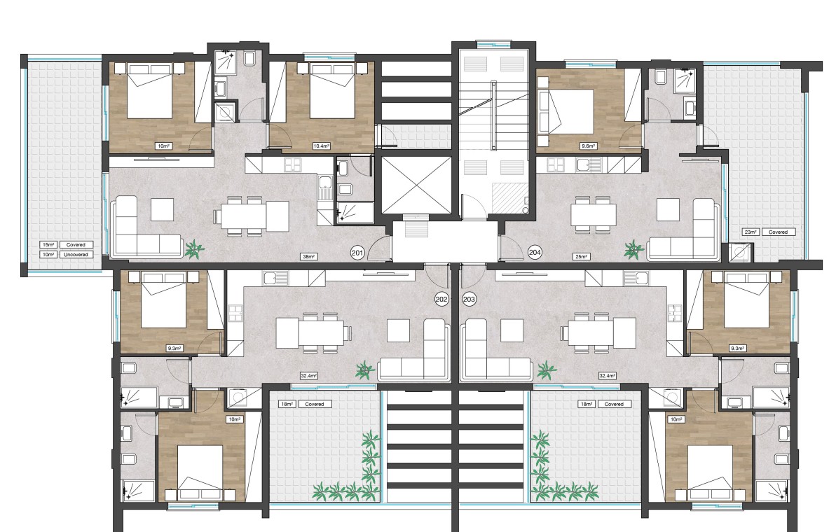 Апартаменты в Лимасоле, Кипр, 96 м² - фото 12