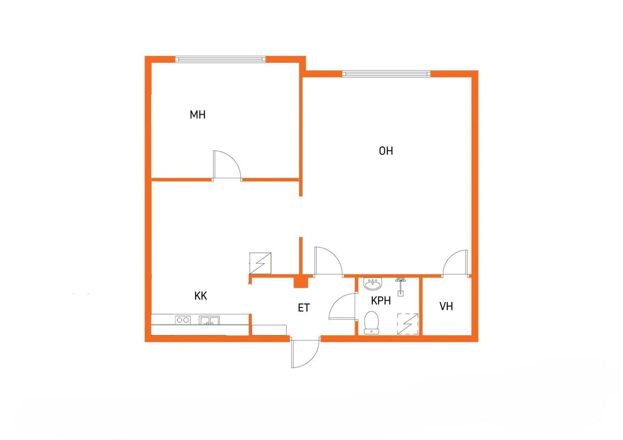 Квартира в Варкаусе, Финляндия, 55 м² - фото 2