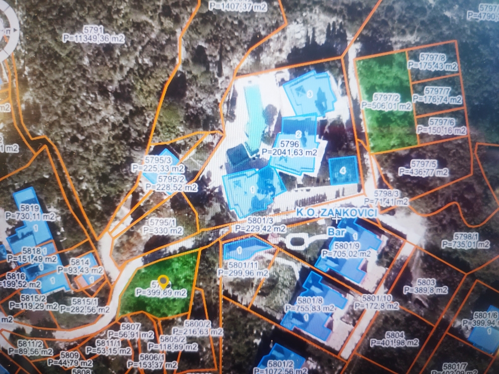 Земля в Баре, Черногория, 400 м² - фото 15